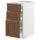 METOD / MAXIMERA - METOD / MAXIMERA Base cb 3 frnts/2 low/1 md/1 hi drw, white Enköping/brown walnut effect, 40x60 cm