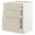METOD / MAXIMERA base cb 3 frnts/2 low/1 md/1 hi drw, white/Havstorp beige, 60x60 cm