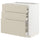 METOD / MAXIMERA base cb 3 frnts/2 low/1 md/1 hi drw, white/Havstorp beige, 80x60 cm