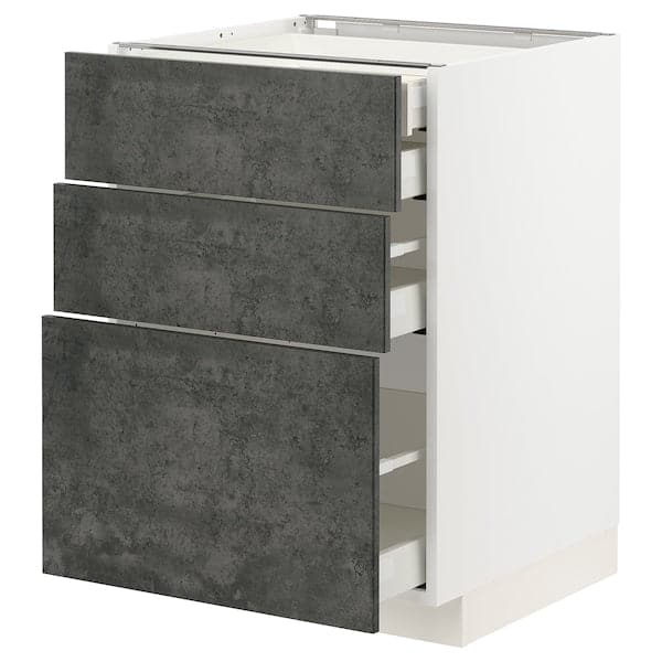 Ikea METOD / MAXIMERA - Mob 3front/2casset bas/1med/1alt , 60x60 cm