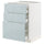 METOD / MAXIMERA base cb 3 frnts/2 low/1 md/1 hi drw, white/Kallarp light grey-blue, 60.0x80.0x60.0 cm