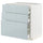 METOD / MAXIMERA base cb 3 frnts/2 low/1 md/1 hi drw, white/Kallarp light grey-blue, 80.0x80.0x60.0 cm