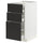 METOD / MAXIMERA - METOD / MAXIMERA Base cb 3 frnts/2 low/1 md/1 hi drw, white/Nickebo matt anthracite, 40x60 cm