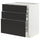 METOD / MAXIMERA base cb 3 frnts/2 low/1 md/1 hi drw, white/Nickebo matt anthracite, 80.0x80.0x60.0 cm
