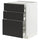 METOD / MAXIMERA base cb 3 frnts/2 low/1 md/1 hi drw, white/Nickebo matt anthracite, 60.0x80.0x60.0 cm
