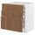 METOD / MAXIMERA base cb 3 frnts/2 low/1 md/1 hi drw, white/Tistorp brown walnut effect, 80x60 cm