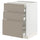 METOD / MAXIMERA base cb 3 frnts/2 low/1 md/1 hi drw, white/Upplöv matt dark beige, 60x60 cm