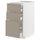 METOD / MAXIMERA base cb 3 frnts/2 low/1 md/1 hi drw, white/Upplöv matt dark beige, 40x60 cm