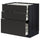 METOD / MAXIMERA base cb 3 frnts/2 low/1 md/1 hi drw, black/Nickebo matt anthracite, 80x60 cm