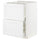 METOD / MAXIMERA base cb 2 fronts/2 high drawers, white/Axstad matt white, 60x60 cm