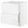 METOD / MAXIMERA base cb 2 fronts/2 high drawers, white/Axstad matt white, 80x60 cm
