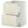 METOD / MAXIMERA base cb 2 fronts/2 high drawers, white/Bodbyn off-white, 60x60 cm