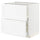 METOD / MAXIMERA base cb 2 fronts/2 high drawers, white Enköping/white wood effect, 80x60 cm