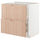 METOD / MAXIMERA base cb 2 fronts/2 high drawers, white/Fröjered light bamboo, 80x60 cm