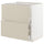 METOD / MAXIMERA - Base cb 2 fronts/2 high drawers, white/Havstorp beige , 80x60 cm