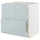 METOD / MAXIMERA base cb 2 fronts/2 high drawers, white/Kallarp light grey-blue, 80.0x80.0x60.0 cm