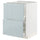 METOD / MAXIMERA base cb 2 fronts/2 high drawers, white/Kallarp light grey-blue, 60.0x80.0x60.0 cm