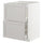 METOD / MAXIMERA base cb 2 fronts/2 high drawers, white/Lerhyttan light grey, 60x60 cm