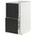 METOD / MAXIMERA base cb 2 fronts/2 high drawers, Width: 40.0 cmDepth: 61.6 cmHeight: 88.0 cmFrame depth: 60.0 cmFrame height: 80.0 cm