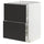 METOD / MAXIMERA base cb 2 fronts/2 high drawers, Width: 60.0 cmDepth: 61.6 cmHeight: 88.0 cmFrame depth: 60.0 cmFrame height: 80.0 cm