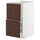METOD / MAXIMERA base cb 2 fronts/2 high drawers, white/Sinarp brown, 40x60 cm