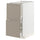 METOD / MAXIMERA base cb 2 fronts/2 high drawers, white/Upplöv matt dark beige, 40x60 cm