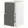 METOD / MAXIMERA base cb 2 fronts/2 high drawers, white/Voxtorp dark grey, 40x60 cm