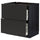 METOD / MAXIMERA base cb 2 fronts/2 high drawers, black/Nickebo matt anthracite, 80x60 cm