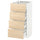 METOD / MAXIMERA - METOD / MAXIMERA Base cab 4 frnts/4 drawers, white/Askersund light ash effect, 40x37 cm