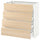 METOD / MAXIMERA - METOD / MAXIMERA Base cab 4 frnts/4 drawers, white/Askersund light ash effect, 80x37 cm