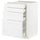 METOD / MAXIMERA base cab 4 frnts/4 drawers, white/Axstad matt white, 60x60 cm