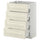 METOD / MAXIMERA base cab 4 frnts/4 drawers, white/Bodbyn off-white, 60x37 cm