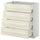 METOD / MAXIMERA base cab 4 frnts/4 drawers, white/Bodbyn off-white, 80x37 cm