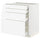 METOD / MAXIMERA base cab 4 frnts/4 drawers, white Enköping/white wood effect, 80x60 cm