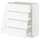 METOD / MAXIMERA base cab 4 frnts/4 drawers, white Enköping/white wood effect, 80x37 cm
