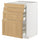 METOD / MAXIMERA base cab 4 frnts/4 drawers, white/Forsbacka oak, 60x60 cm