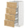 METOD / MAXIMERA base cab 4 frnts/4 drawers, white/Forsbacka oak, 40x37 cm