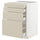 METOD / MAXIMERA base cab 4 frnts/4 drawers, white/Havstorp beige, 60x60 cm