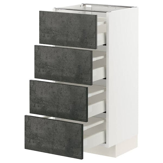 Ikea METOD / MAXIMERA - Mobile/4 frontali/4 cassetti , 40x37 cm