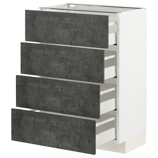 Ikea METOD / MAXIMERA - Mobile/4 frontali/4 cassetti , 60x37 cm