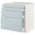 METOD / MAXIMERA base cab 4 frnts/4 drawers, white/Kallarp light grey-blue, 80.0x80.0x60.0 cm