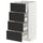 METOD / MAXIMERA base cab 4 frnts/4 drawers, white/Nickebo matt anthracite, 40x37 cm