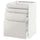 METOD / MAXIMERA base cab 4 frnts/4 drawers, white/Ringhult light grey, 60x60 cm