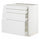 METOD / MAXIMERA base cab 4 frnts/4 drawers, white/Stensund white, 80x60 cm