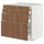 METOD / MAXIMERA base cab 4 frnts/4 drawers, white/Tistorp brown walnut effect, 80x60 cm