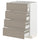 METOD / MAXIMERA base cab 4 frnts/4 drawers, white/Upplöv matt dark beige, 60x37 cm
