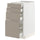 METOD / MAXIMERA base cab 4 frnts/4 drawers, white/Upplöv matt dark beige, 40x60 cm
