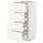 METOD / MAXIMERA - METOD / MAXIMERA Base cab 4 frnts/4 drawers, white/Vallstena white, 40x37 cm