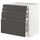 METOD / MAXIMERA base cab 4 frnts/4 drawers, white/Voxtorp dark grey, 80x60 cm