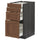 METOD / MAXIMERA - METOD / MAXIMERA Base cab 4 frnts/4 drawers, black Enköping/brown walnut effect, 40x60 cm